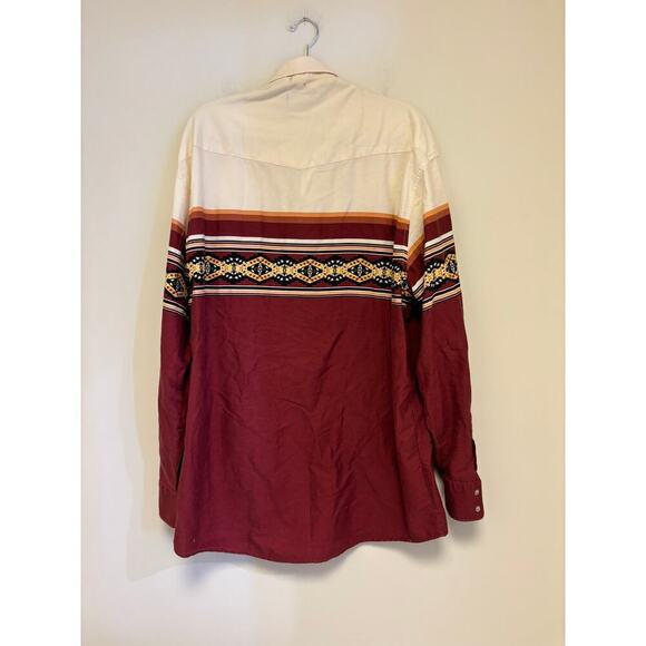 Roper 90's Southwest Western Snap Shirt Vintage - Picture 5 of 6